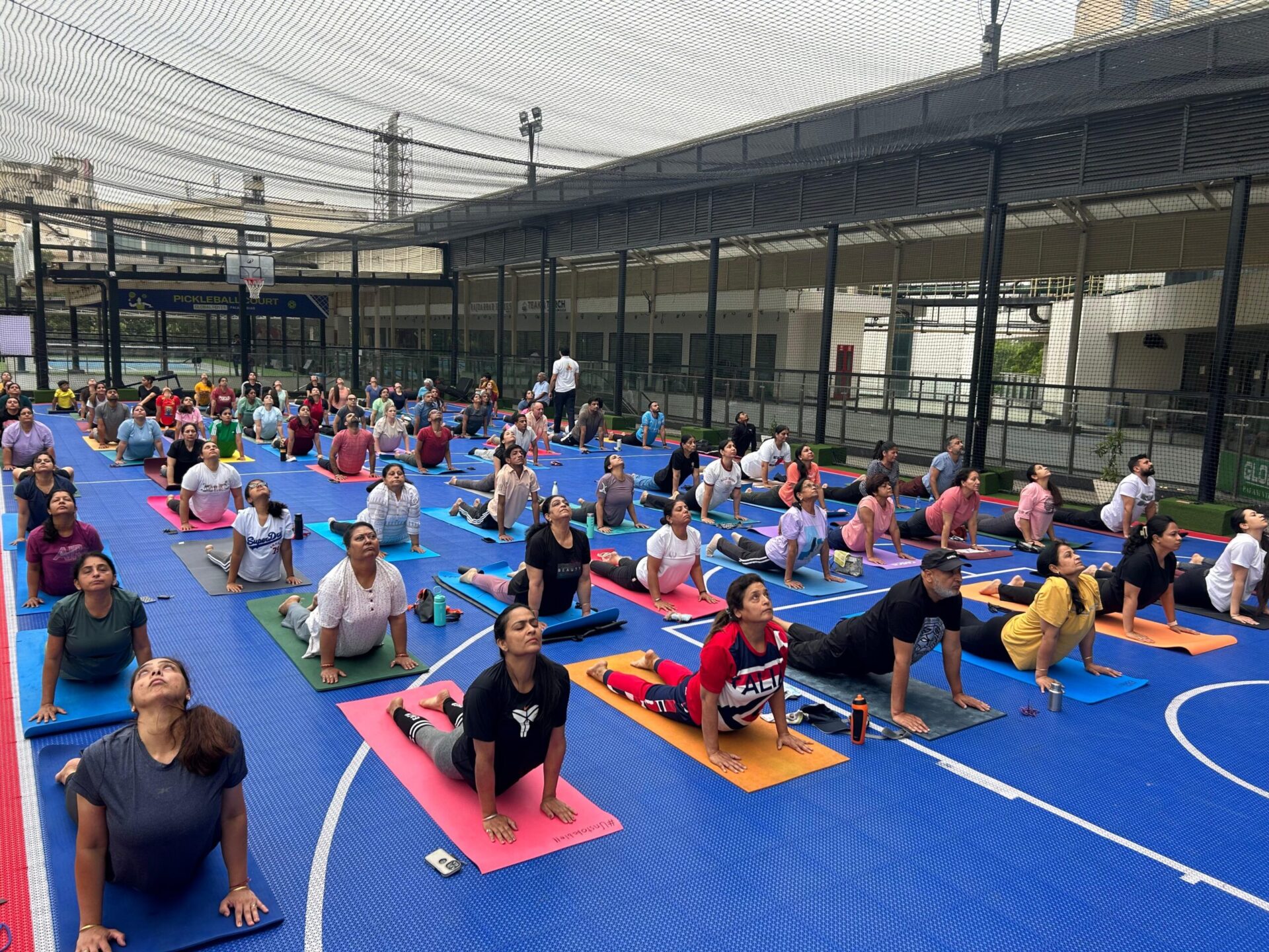 International Yoga Day Celebrated with Enthusiasm in Palam Vihar